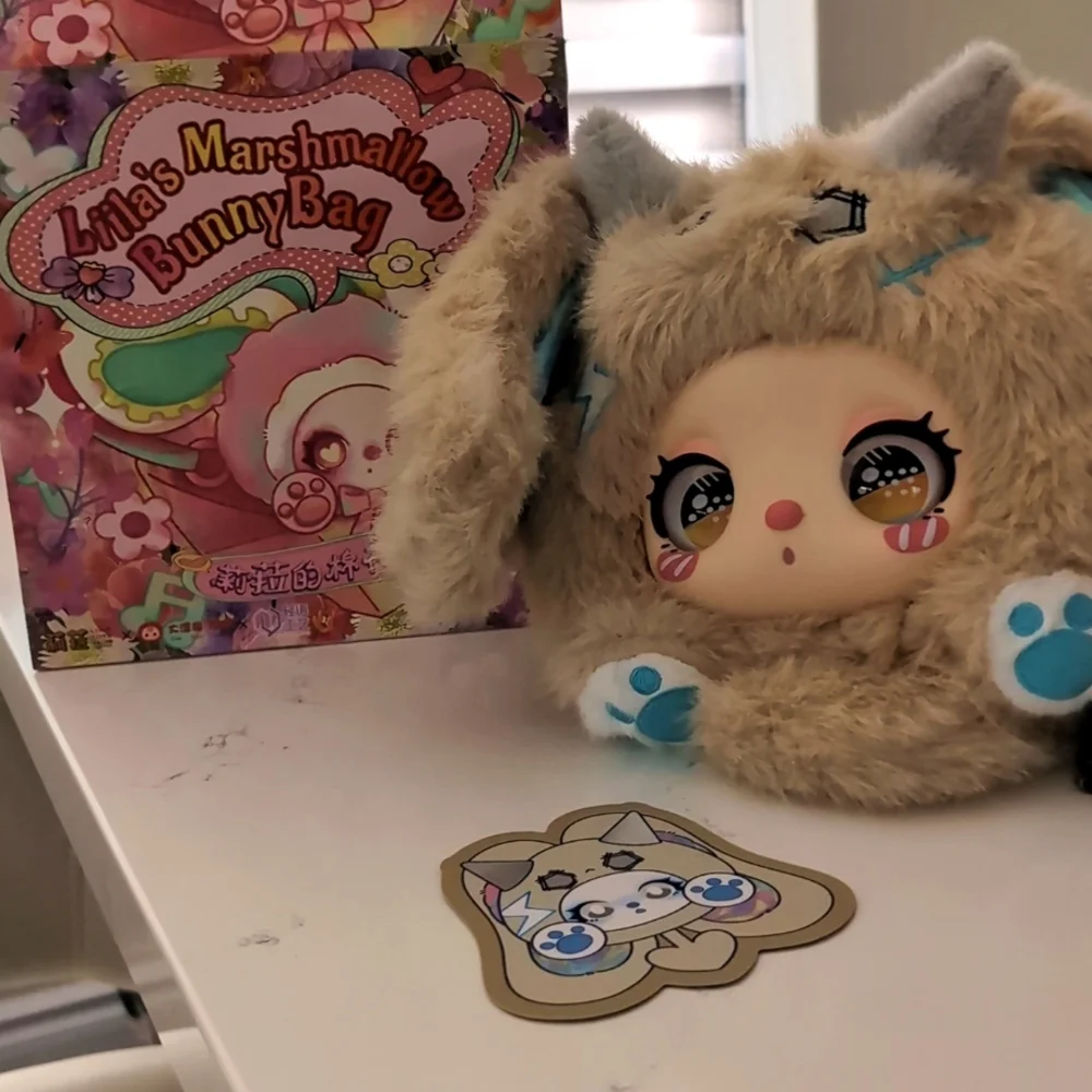 😍New Collectible Plush Liila Marshmallow Bunny Bag - Picture 2 of 11